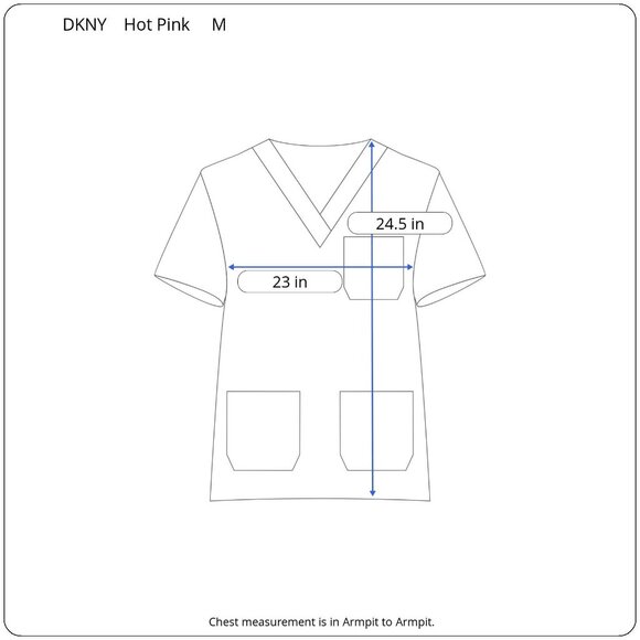 DKNY Hot Pink V-Neck Blouse Medium Chic Layered Flowy Comfy Minimalist Feminine - Picture 3 of 9